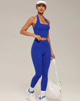 Twist Backless Halter Neck Workout Sets