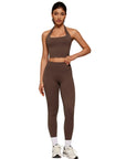 Twist Backless Halter Neck Workout Sets