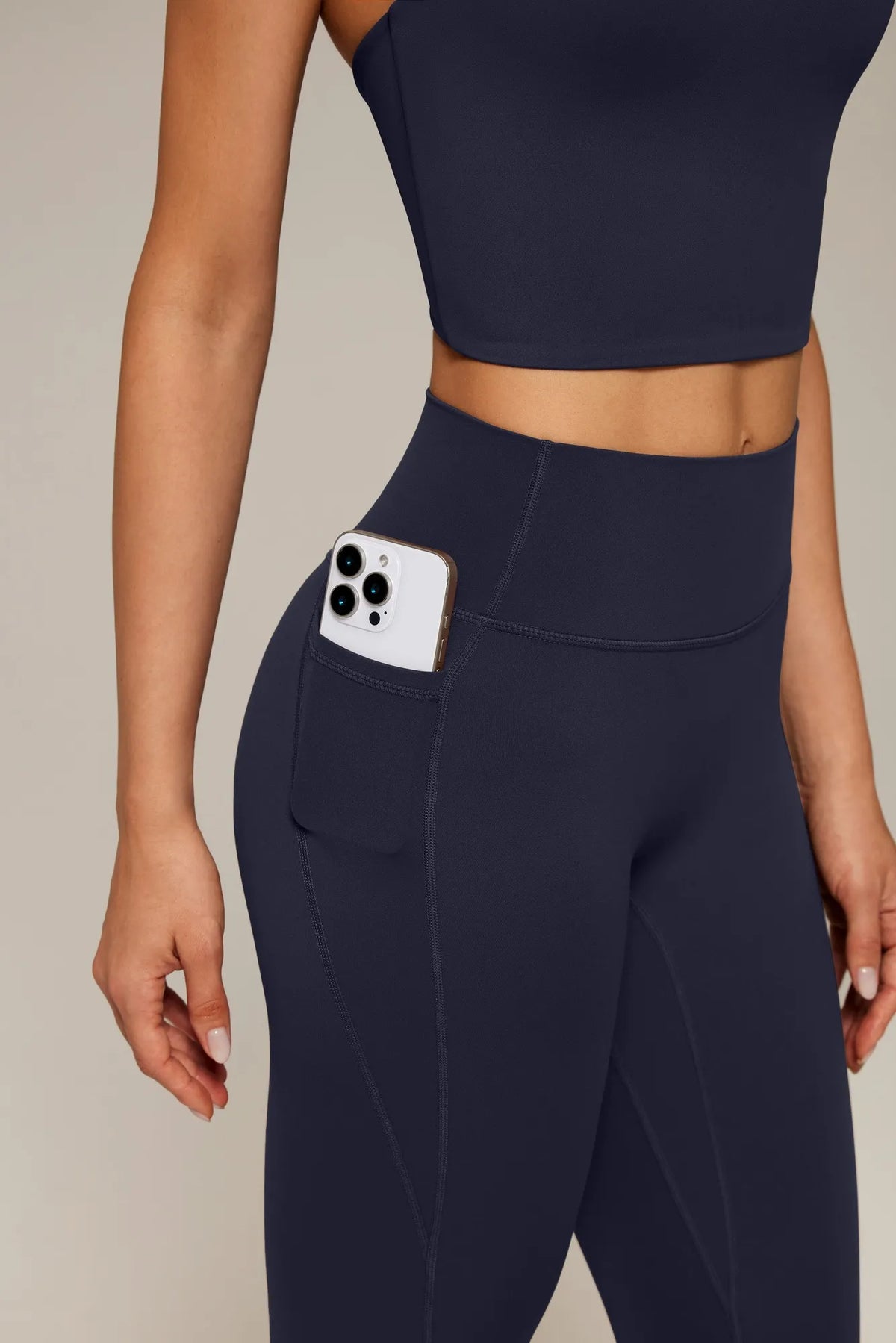Twist Backless Halter Neck Workout Sets