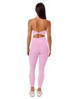Twist Backless Halter Neck Workout Sets