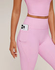Twist Backless Halter Neck Workout Sets