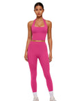 Twist Backless Halter Neck Workout Sets