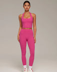 Twist Backless Halter Neck Workout Sets