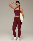 Twist Backless Halter Neck Workout Sets