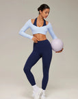 Double Layer Padded Pilates Workout Set-SUUKSESS-SUUKSESS