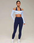 Double Layer Padded Pilates Workout Set-SUUKSESS-SUUKSESS