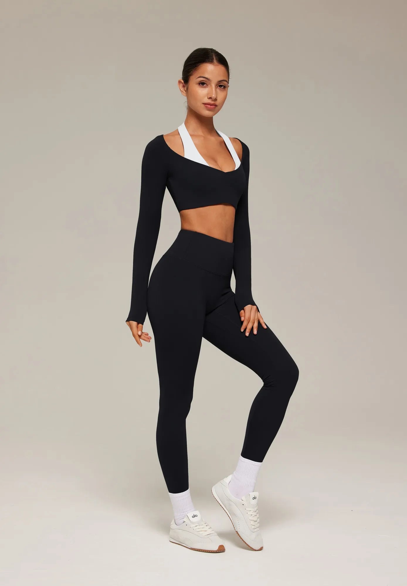 Double Layer Padded Pilates Workout Set-SUUKSESS-SUUKSESS