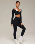 Double Layer Padded Pilates Workout Set-SUUKSESS-SUUKSESS