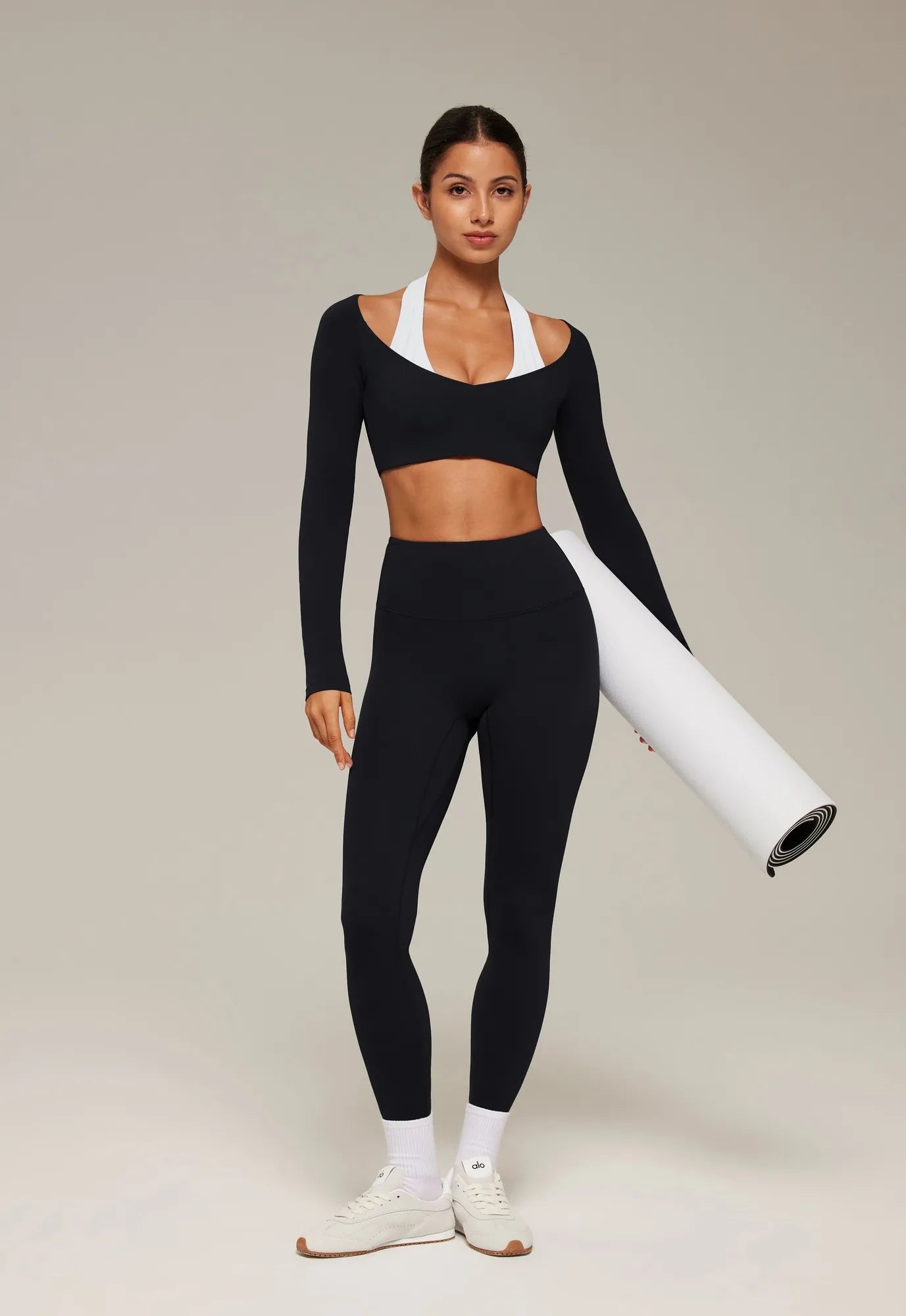 Double Layer Padded Pilates Workout Set-SUUKSESS-SUUKSESS