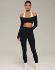 Double Layer Padded Pilates Workout Set-SUUKSESS-SUUKSESS