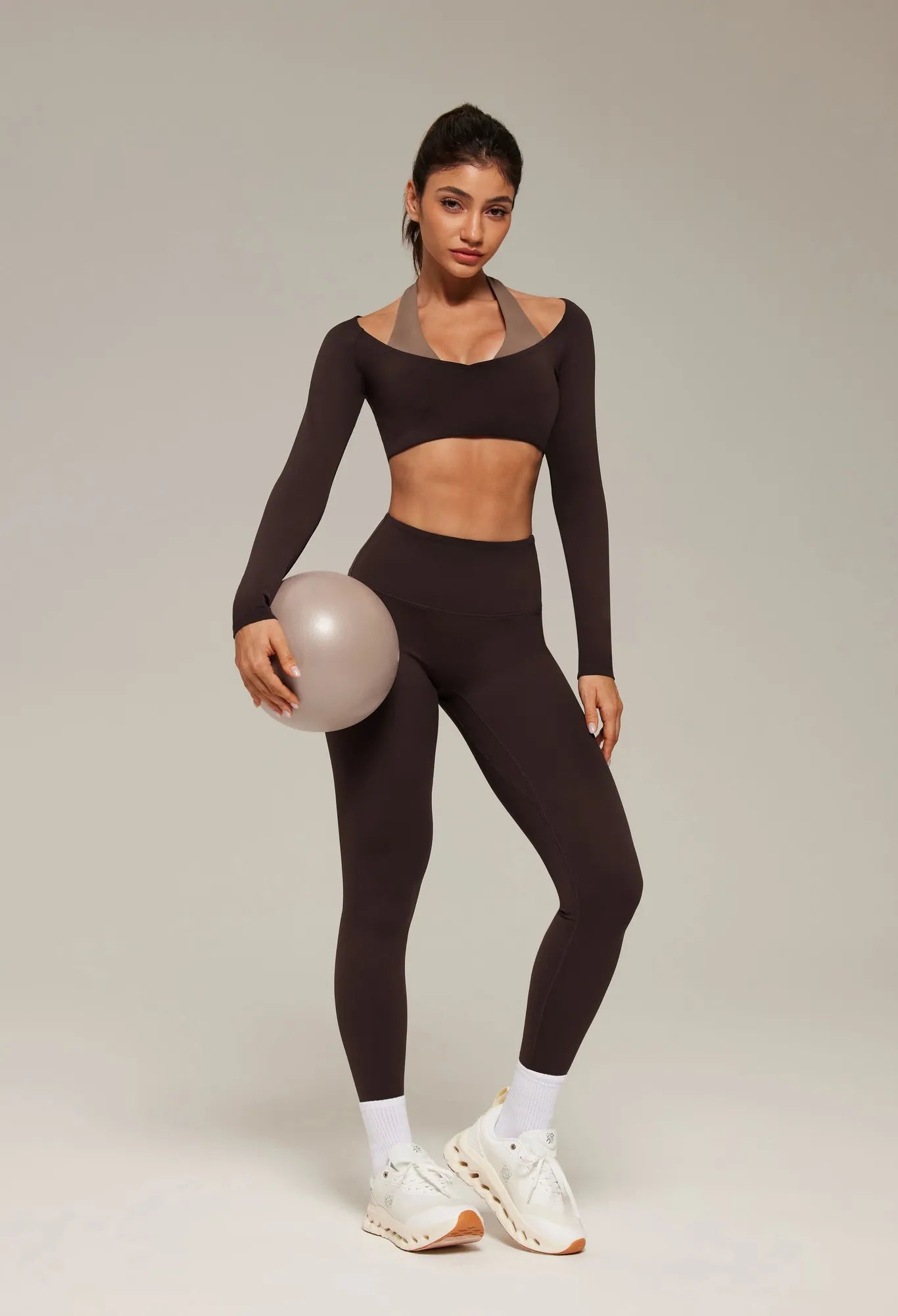 Double Layer Padded Pilates Workout Set-SUUKSESS-SUUKSESS