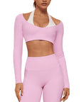 Double Layer Padded Pilates Workout Set-SUUKSESS-SUUKSESS