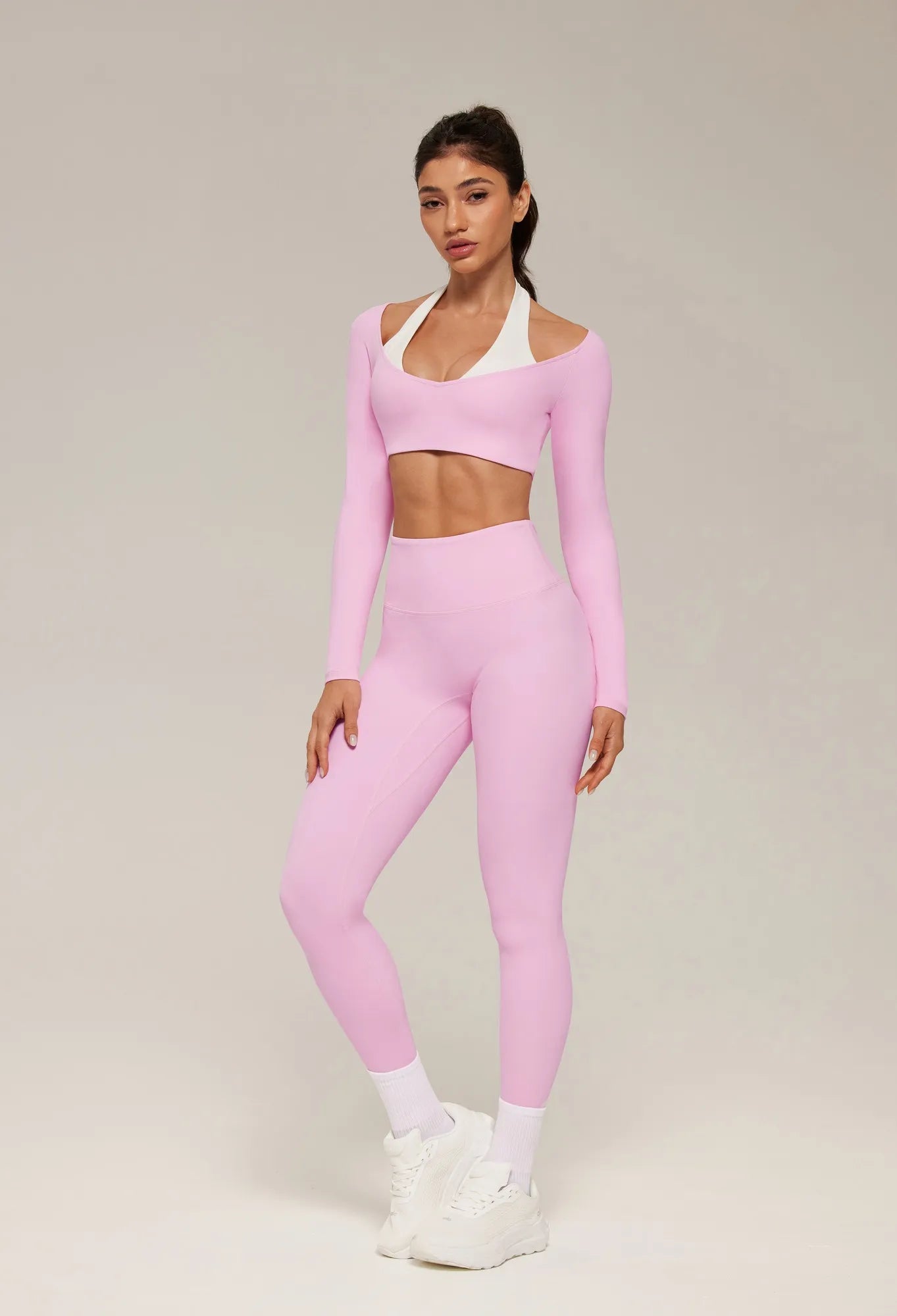 Double Layer Padded Pilates Workout Set-SUUKSESS-SUUKSESS