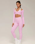 Double Layer Padded Pilates Workout Set-SUUKSESS-SUUKSESS