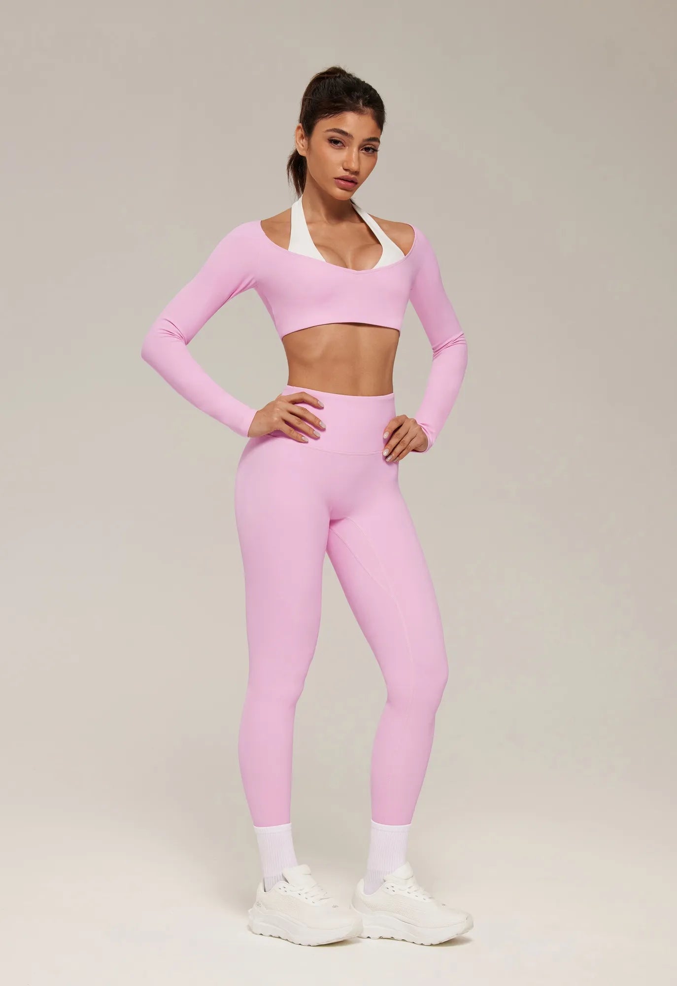 Double Layer Padded Pilates Workout Set-SUUKSESS-SUUKSESS