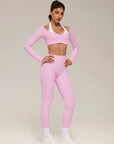 Double Layer Padded Pilates Workout Set-SUUKSESS-SUUKSESS