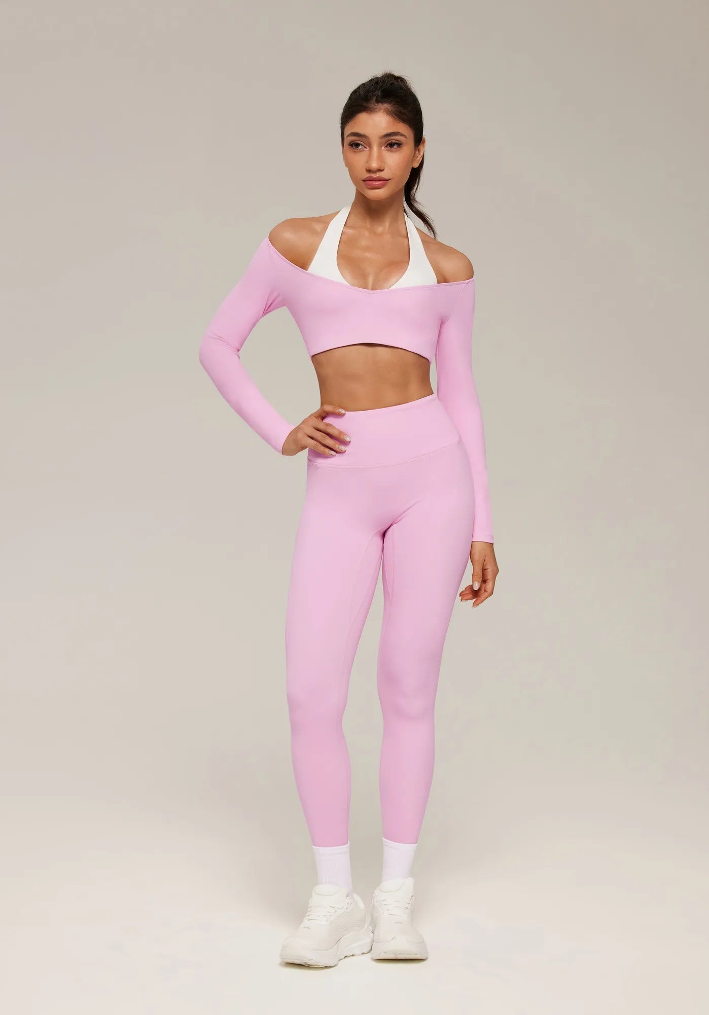 Double Layer Padded Pilates Workout Set-SUUKSESS-SUUKSESS