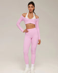 Double Layer Padded Pilates Workout Set-SUUKSESS-SUUKSESS