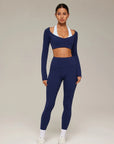 Double Layer Padded Pilates Workout Set-SUUKSESS-SUUKSESS