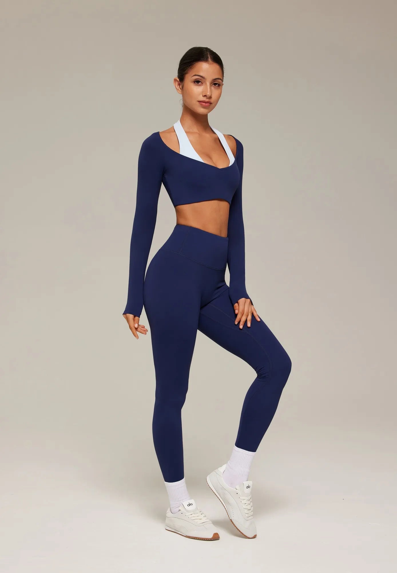 Double Layer Padded Pilates Workout Set-SUUKSESS-SUUKSESS