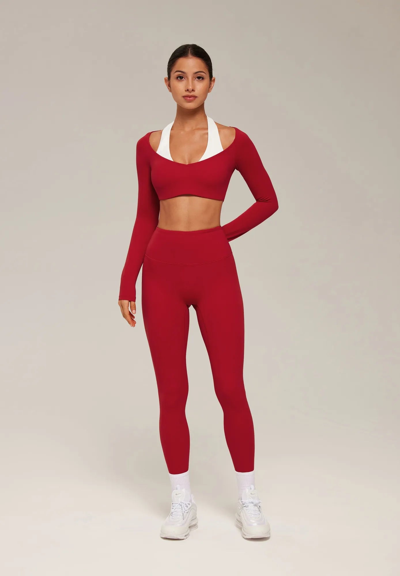 Double Layer Padded Pilates Workout Set-SUUKSESS-SUUKSESS