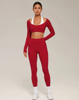 Double Layer Padded Pilates Workout Set-SUUKSESS-SUUKSESS