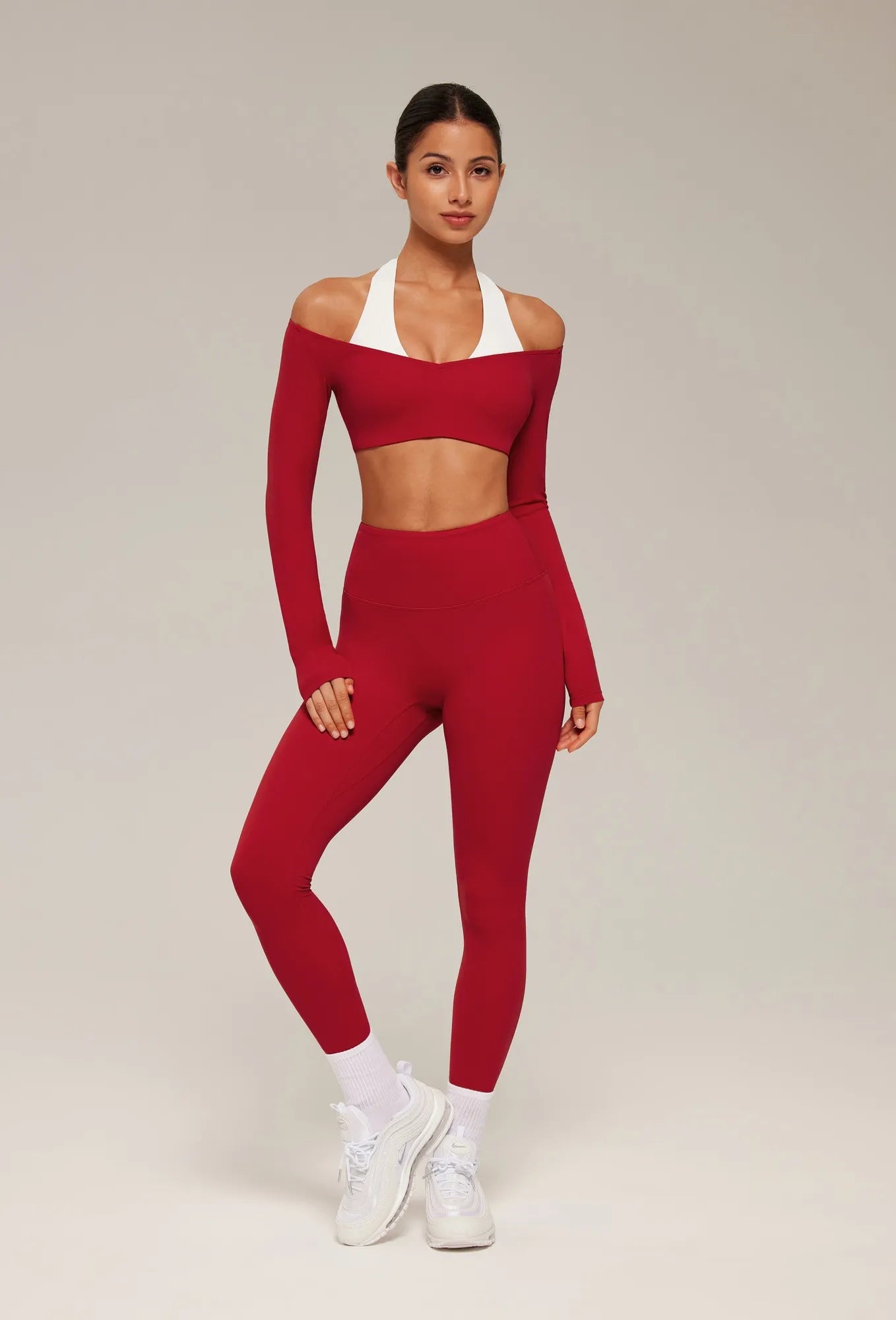 Double Layer Padded Pilates Workout Set-SUUKSESS-SUUKSESS