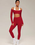 Double Layer Padded Pilates Workout Set-SUUKSESS-SUUKSESS