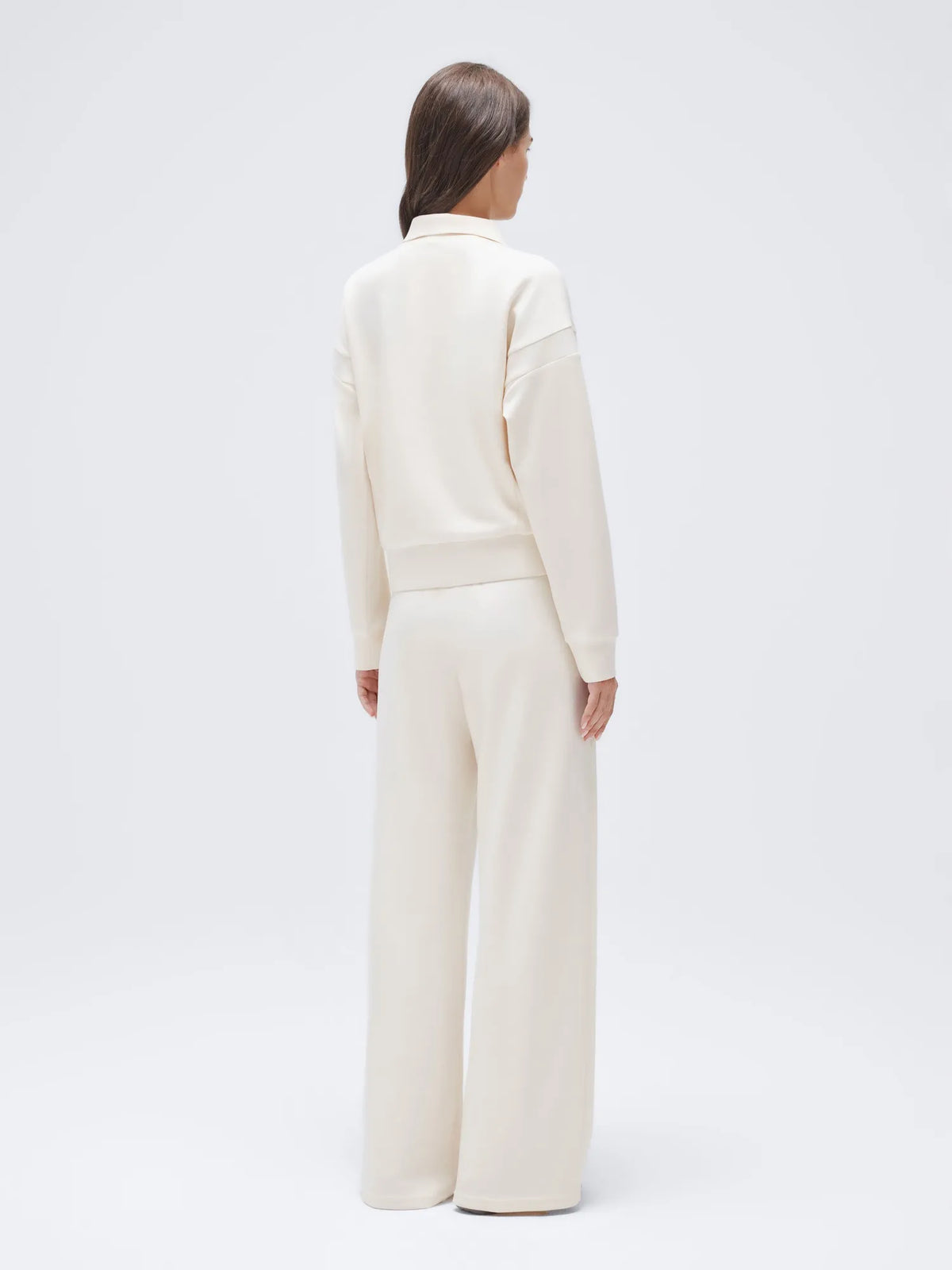 Zip up Top Leg Sweatpant 2 Piece Set
