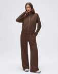 Zip up Top Leg Sweatpant 2 Piece Set