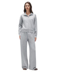 Zip up Top Leg Sweatpant 2 Piece Set