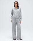 Zip up Top Leg Sweatpant 2 Piece Set