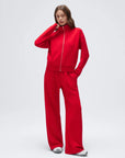 Zip up Top Leg Sweatpant 2 Piece Set