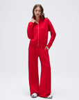 Zip up Top Leg Sweatpant 2 Piece Set