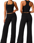 Foldover Wide Leg Workout Set