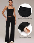 Foldover Wide Leg Workout Set