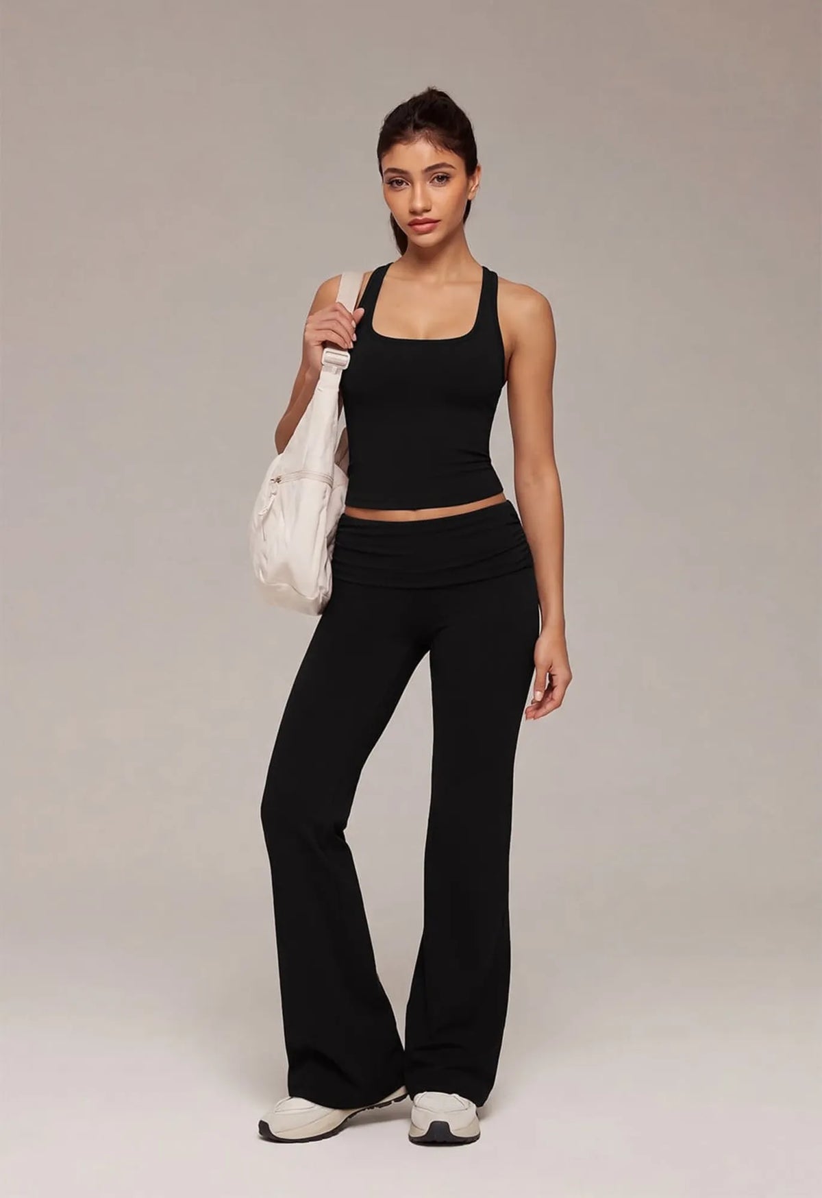 Foldover Wide Leg Workout Set