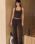Foldover Wide Leg Workout Set
