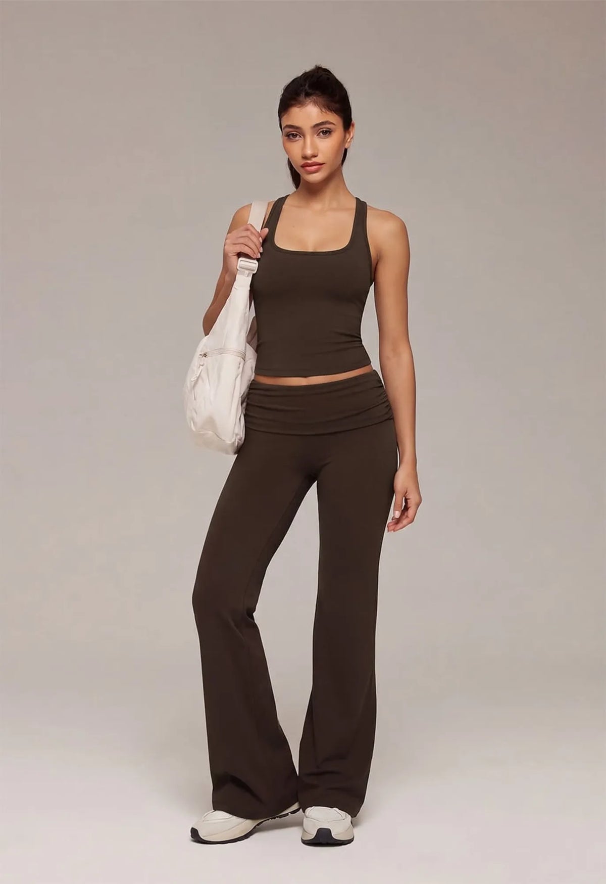 Foldover Wide Leg Workout Set