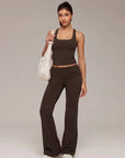 Foldover Wide Leg Workout Set