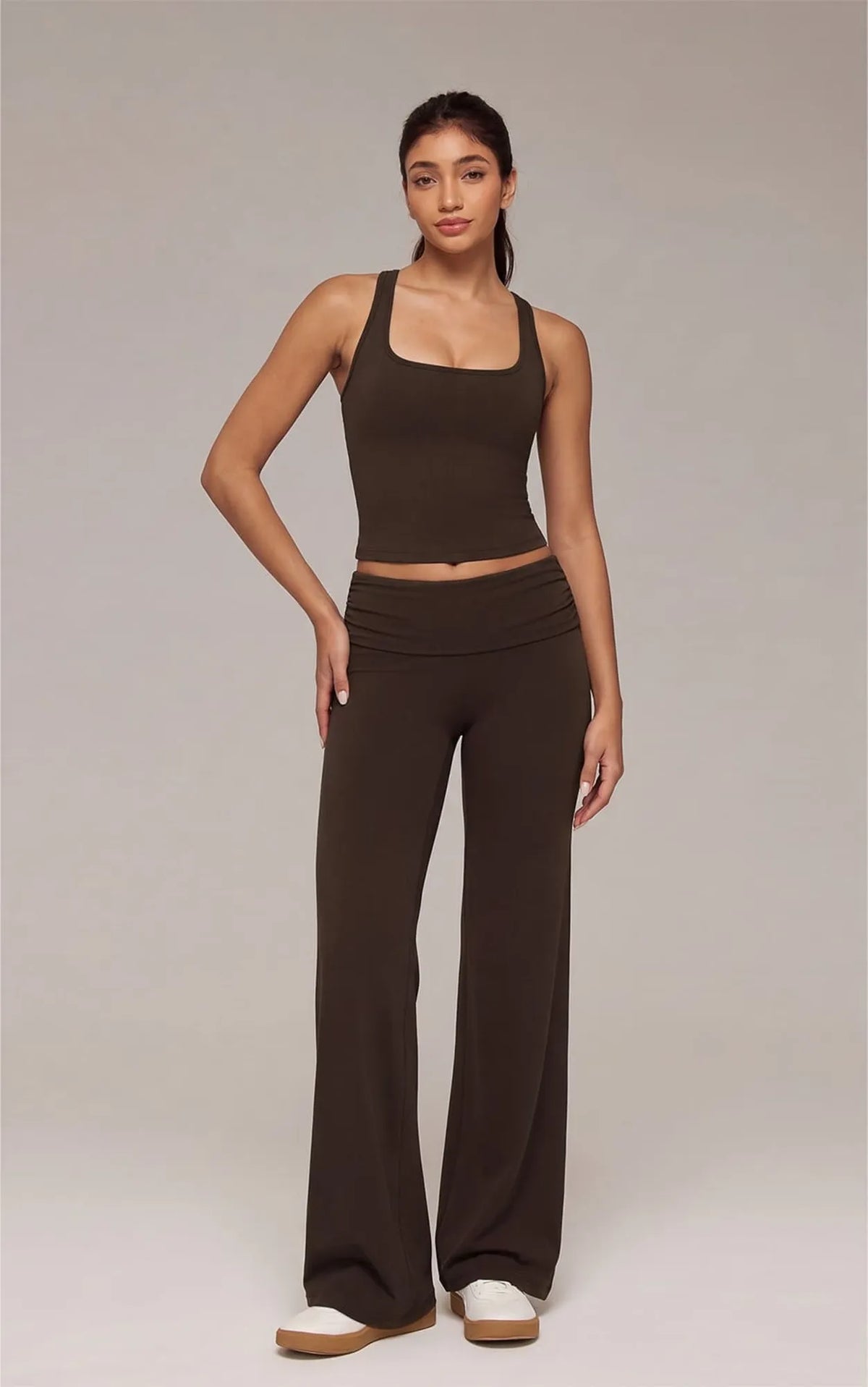 Foldover Wide Leg Workout Set