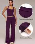 Foldover Wide Leg Workout Set