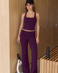 Foldover Wide Leg Workout Set