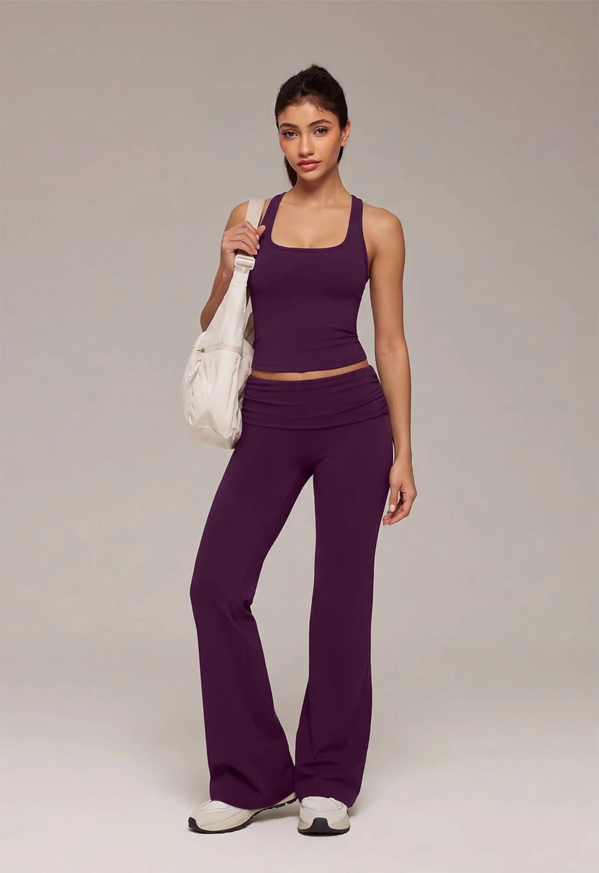 Foldover Wide Leg Workout Set