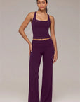 Foldover Wide Leg Workout Set