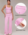 Foldover Wide Leg Workout Set