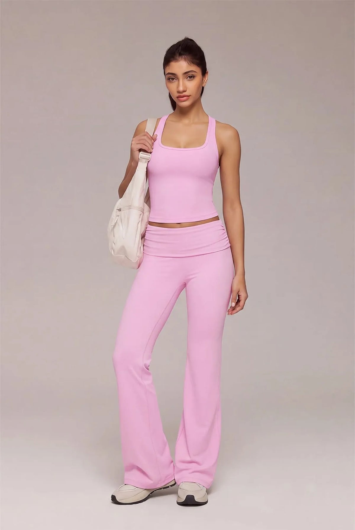 Foldover Wide Leg Workout Set