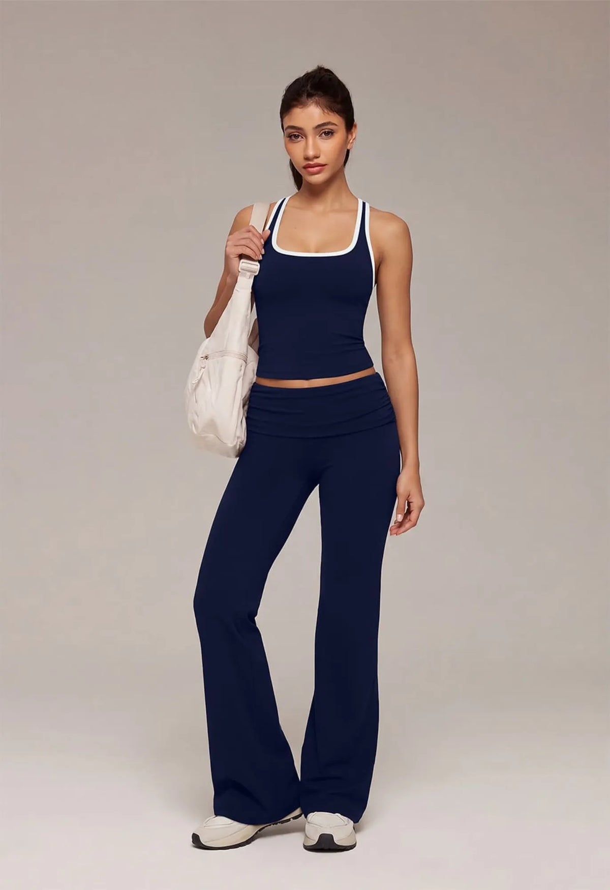Foldover Wide Leg Workout Set