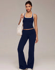 Foldover Wide Leg Workout Set
