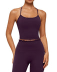 Y-Back Pilates Ruffle-Trim Workout Set-SUUKSESS-SUUKSESS